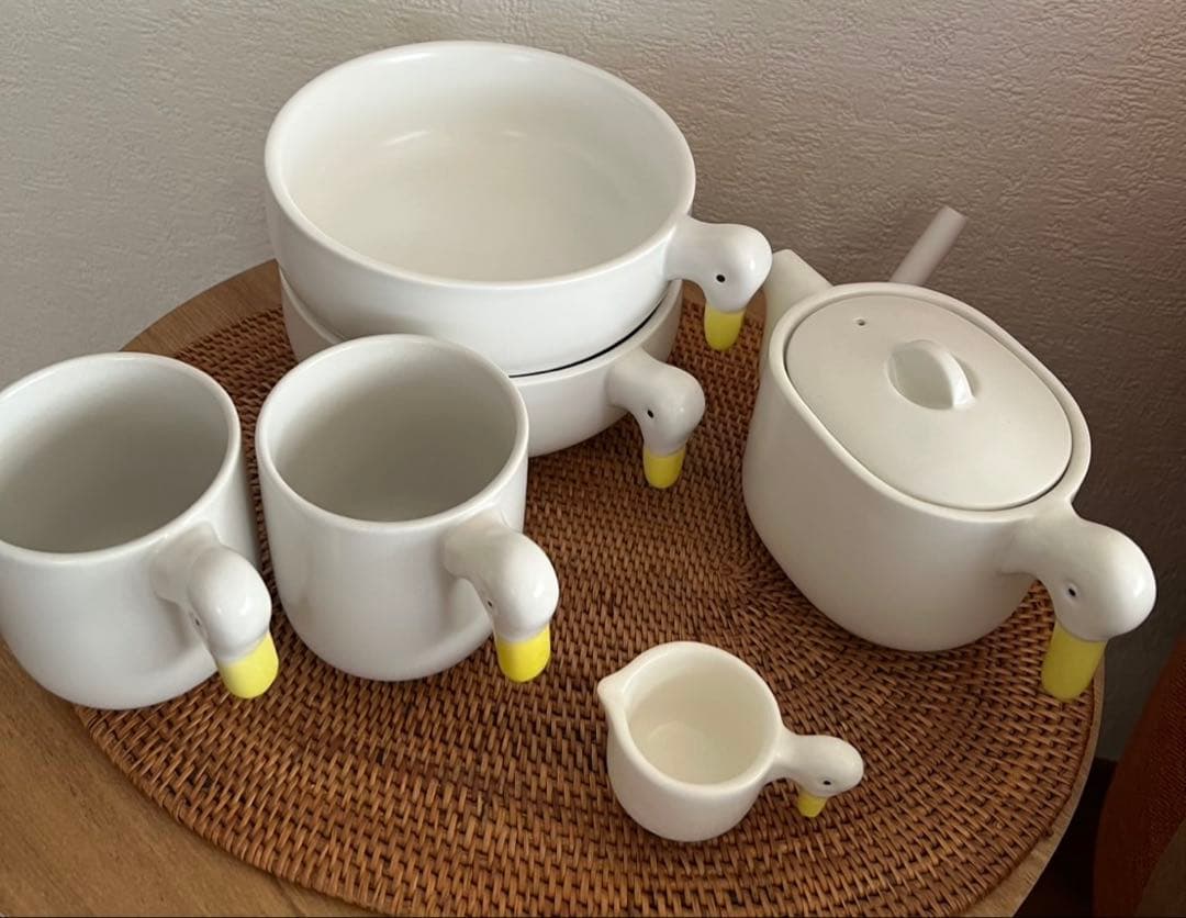【新品未使用品】アヒル　食器　6点セット