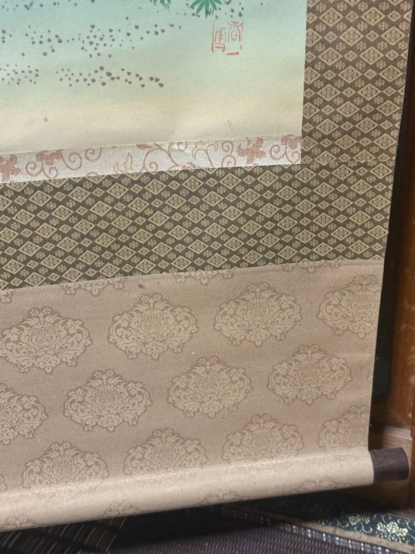 掛け軸 高砂　慶事・お正月用 縁起物　香雪作