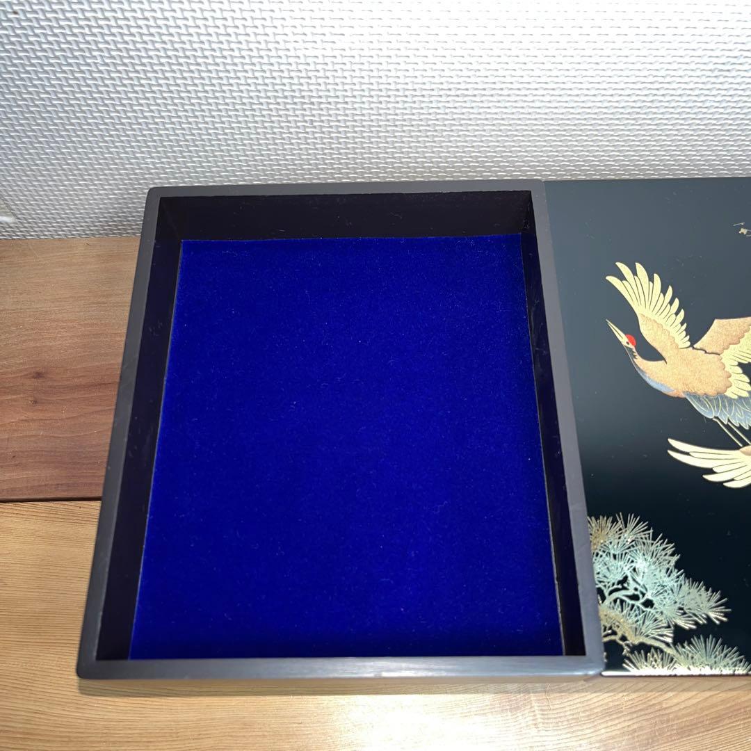 ⭕️雨端硯　小判型　12代　現代の名工　雨宮弥兵衛　手間かかる　石紋綺麗　女性好み