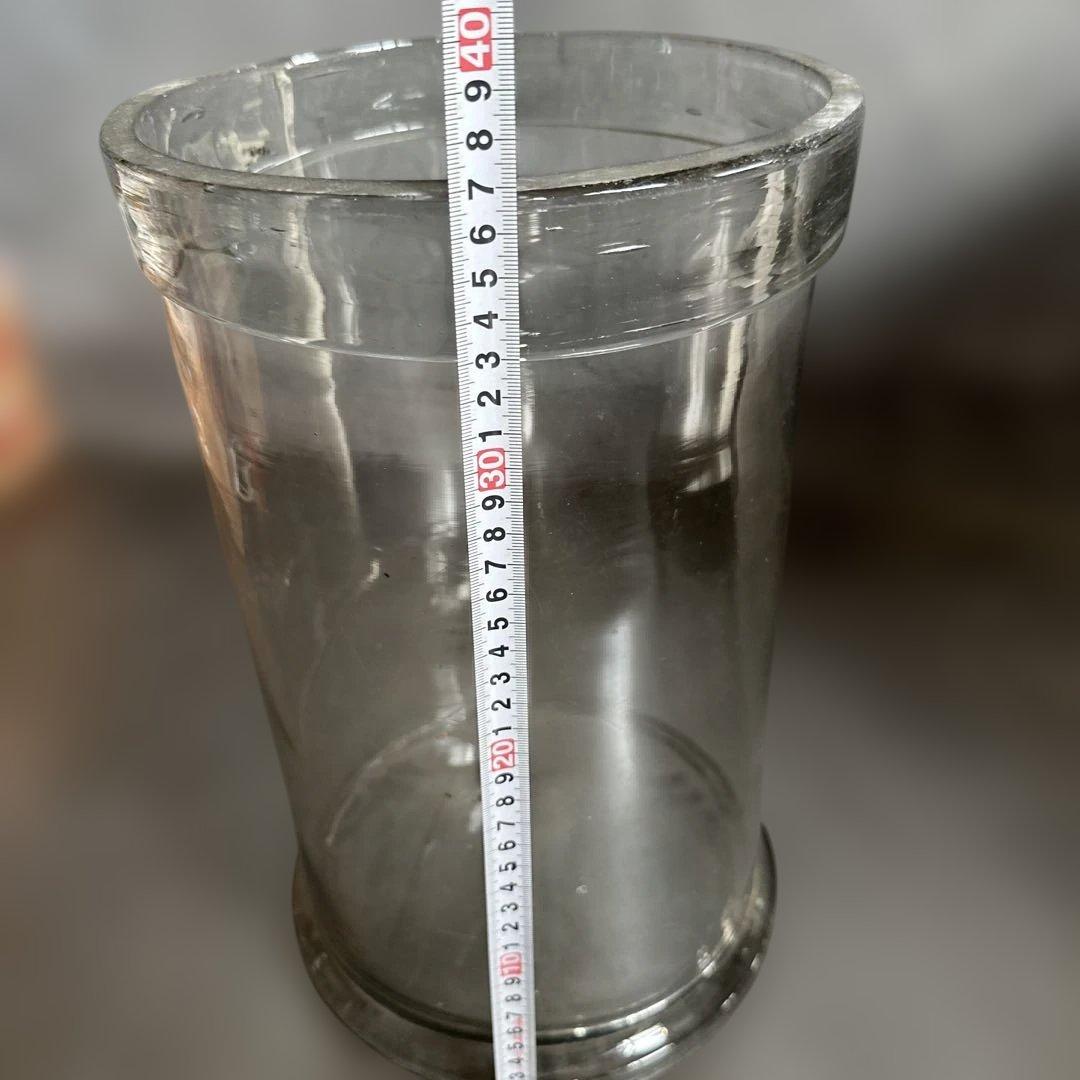 ヴィンテージとても大きなガラス瓶　キャニスター