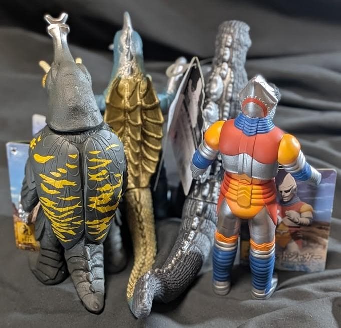 ゴジラ＆メガロ＆ジェットジャガー他（バンダイ）ムービーモンスター４体セット