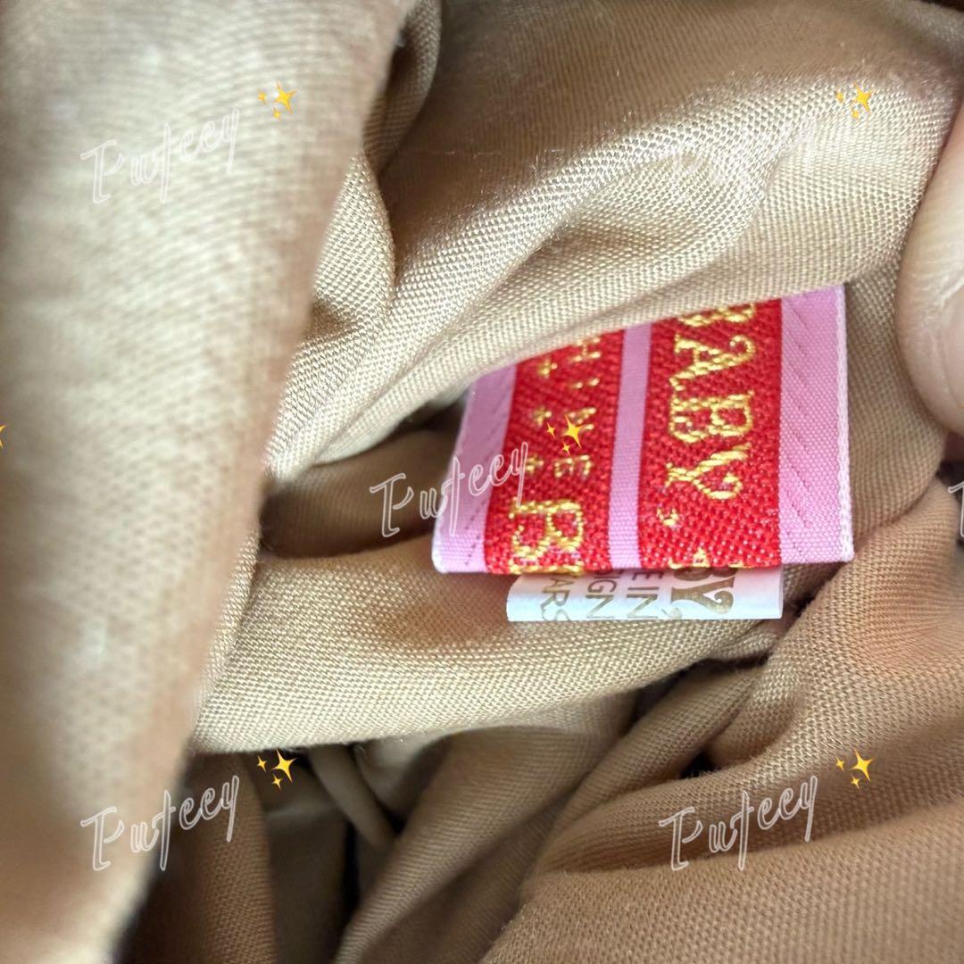 【美品】BABY くまくみゃ風 フェイスポシェット｜ブラウン×ショコラリボン