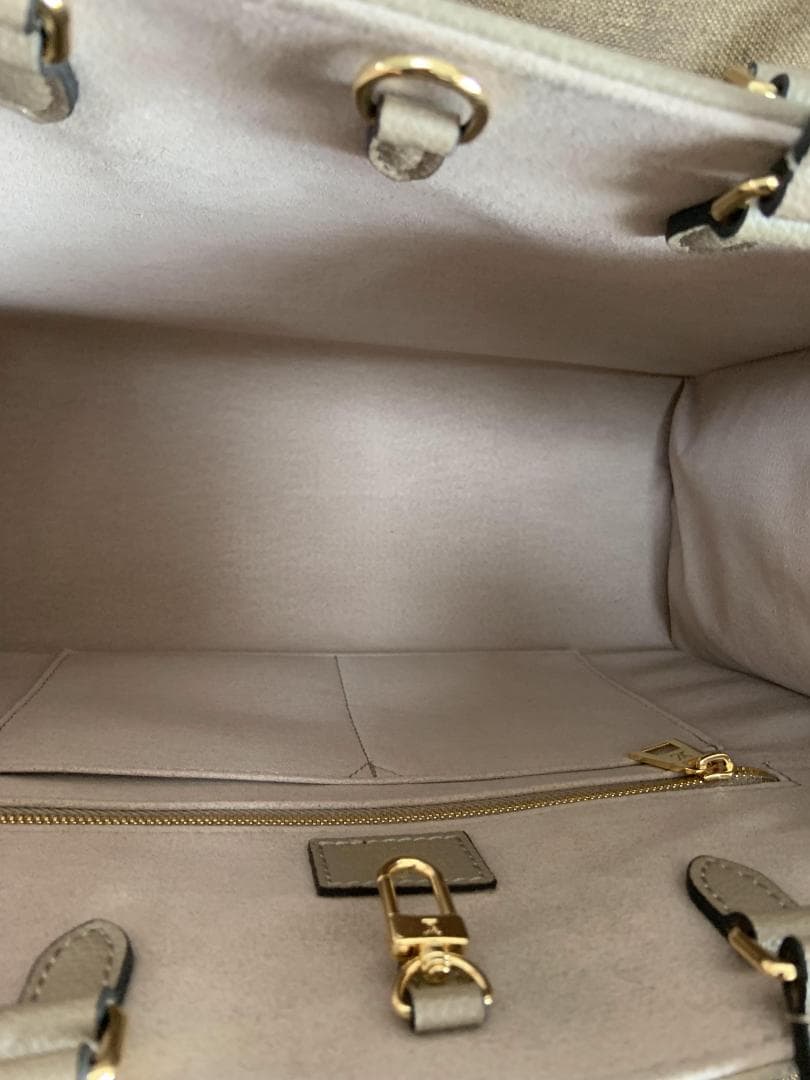 LOUIS VUITTONオンザゴーMM アンプラント トゥルトレール×クレーム