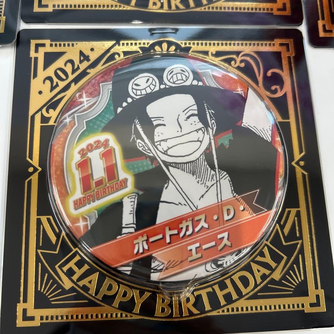 ONE PIECEポートガス・D・エース BIrthday缶バッジ 10個セット