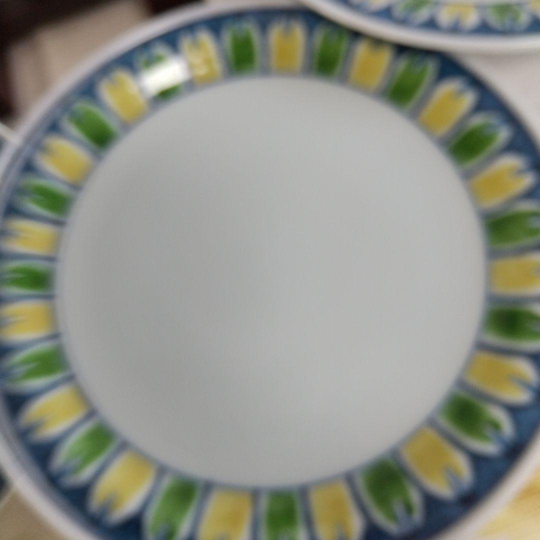 源右衛門窯⭐️染錦渕菊花 銘々皿 五枚組