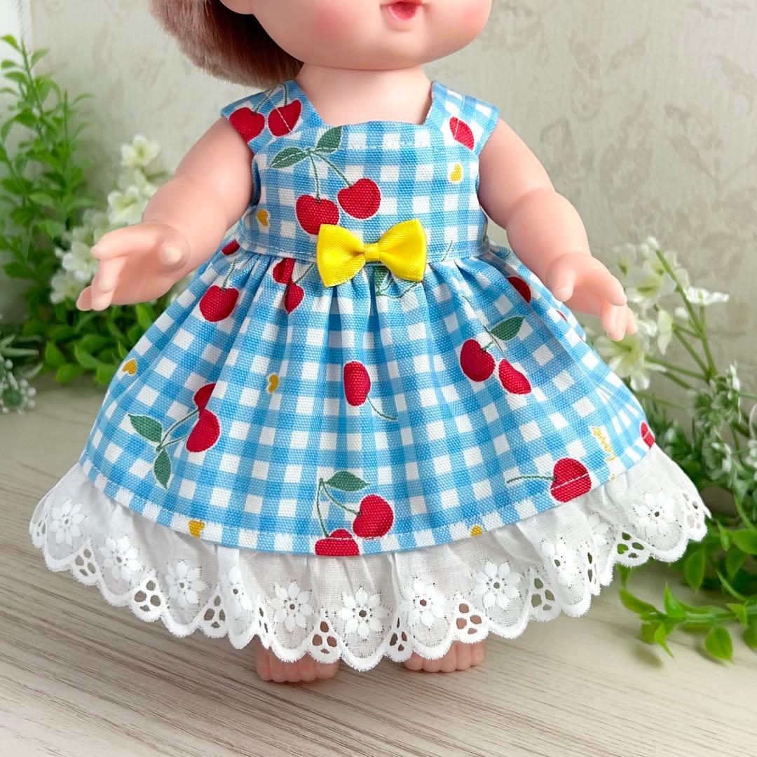 着せやすい❣️ 390 さくらんぼ　メルちゃん　服　ソランちゃん　レミンちゃん
