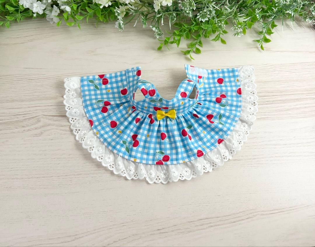 着せやすい❣️ 390 さくらんぼ　メルちゃん　服　ソランちゃん　レミンちゃん