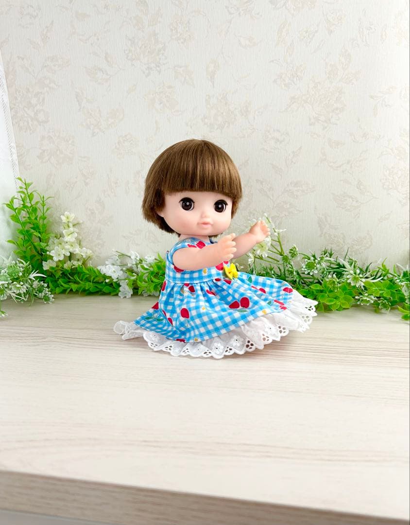 着せやすい❣️ 390 さくらんぼ　メルちゃん　服　ソランちゃん　レミンちゃん