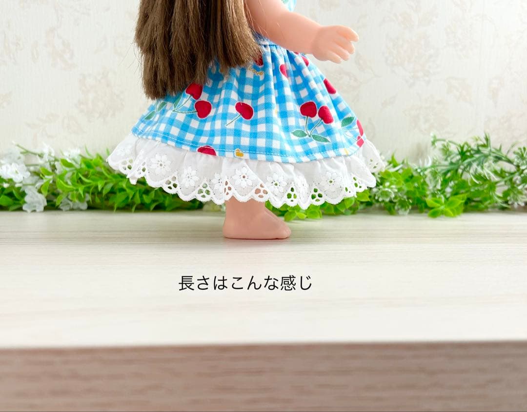 着せやすい❣️ 390 さくらんぼ　メルちゃん　服　ソランちゃん　レミンちゃん