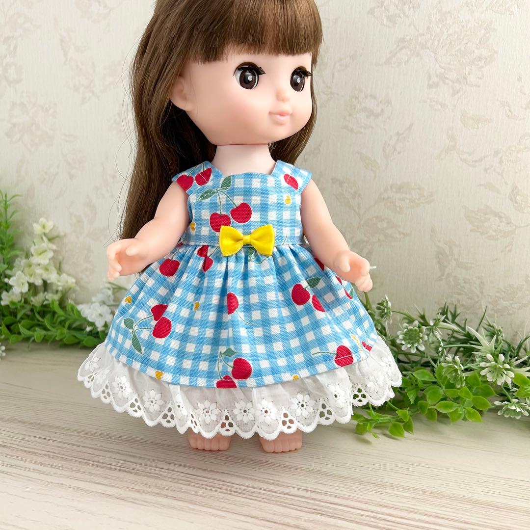 着せやすい❣️ 390 さくらんぼ　メルちゃん　服　ソランちゃん　レミンちゃん