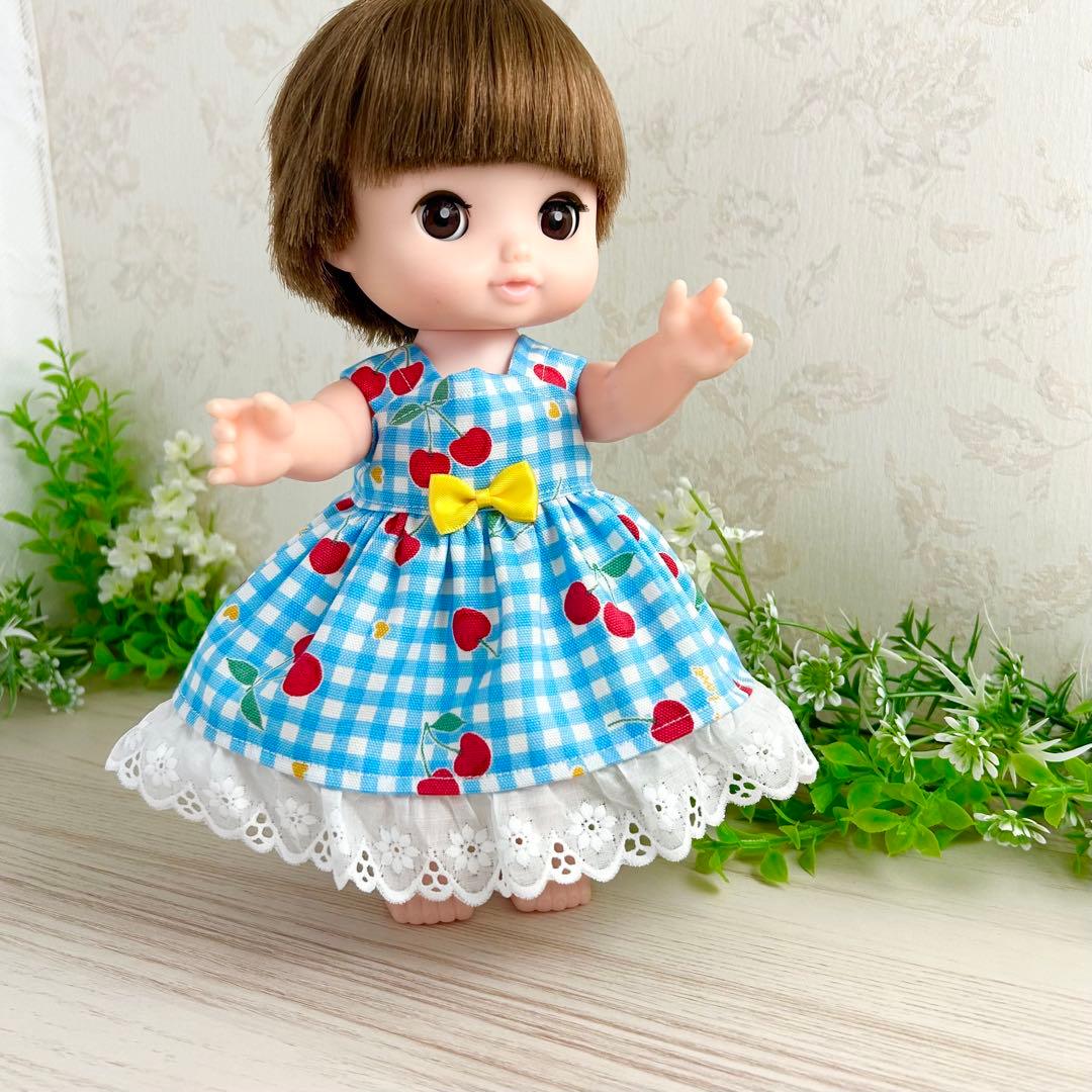 着せやすい❣️ 390 さくらんぼ　メルちゃん　服　ソランちゃん　レミンちゃん