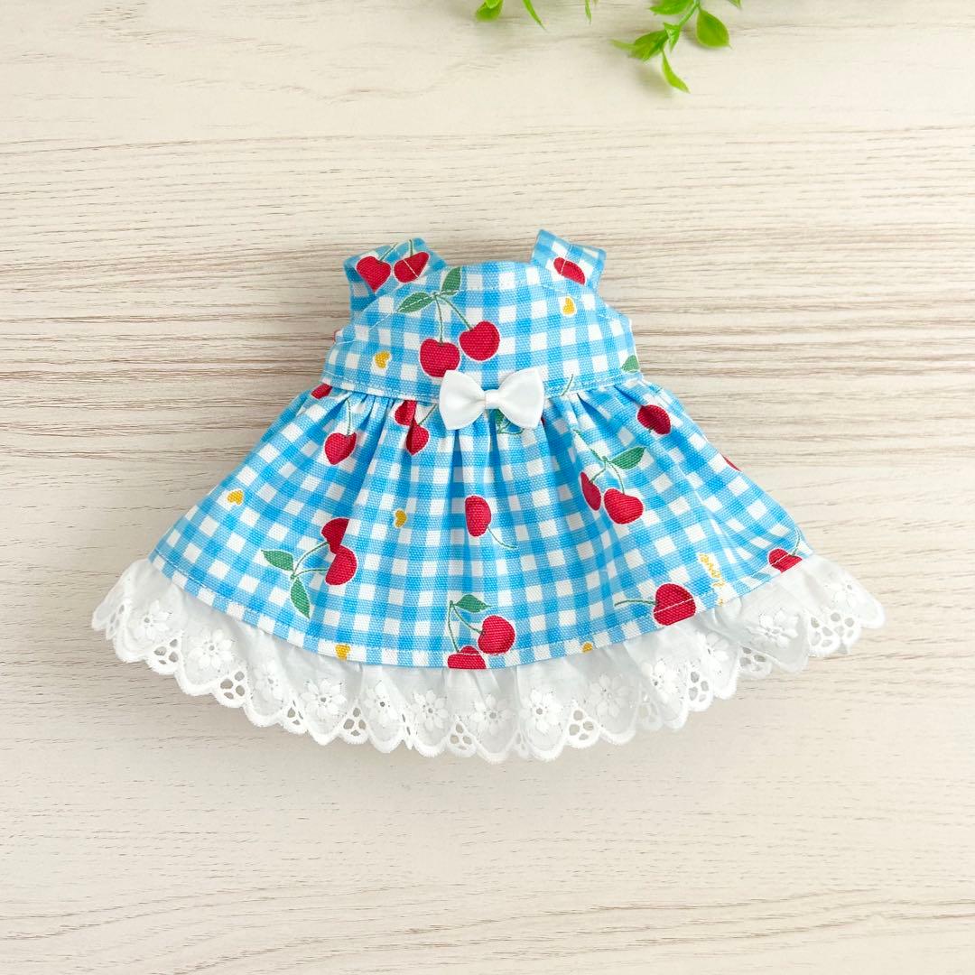 着せやすい❣️ 390 さくらんぼ　メルちゃん　服　ソランちゃん　レミンちゃん