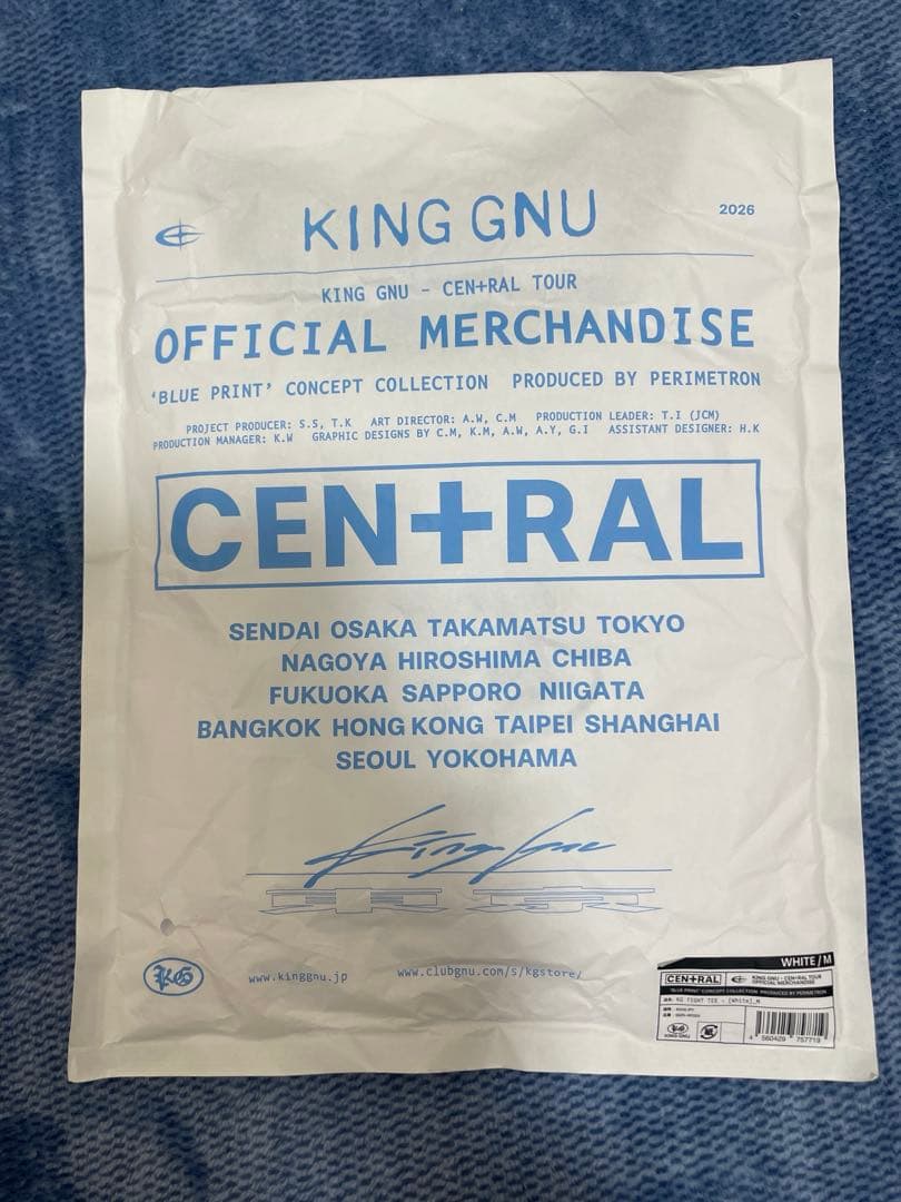 King Gnu 2026 LIVE Tシャツ