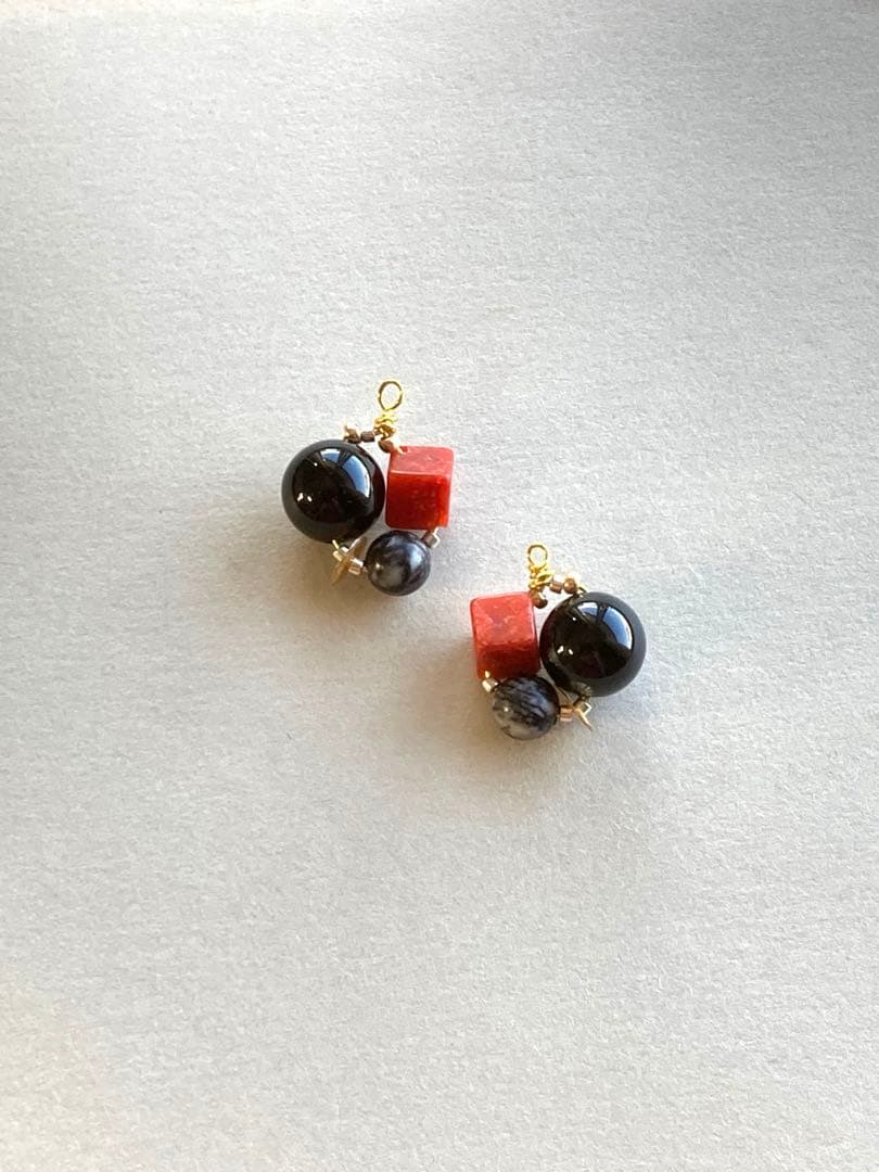 no.0401 イソバナ珊瑚とネットストーン　秋のリース