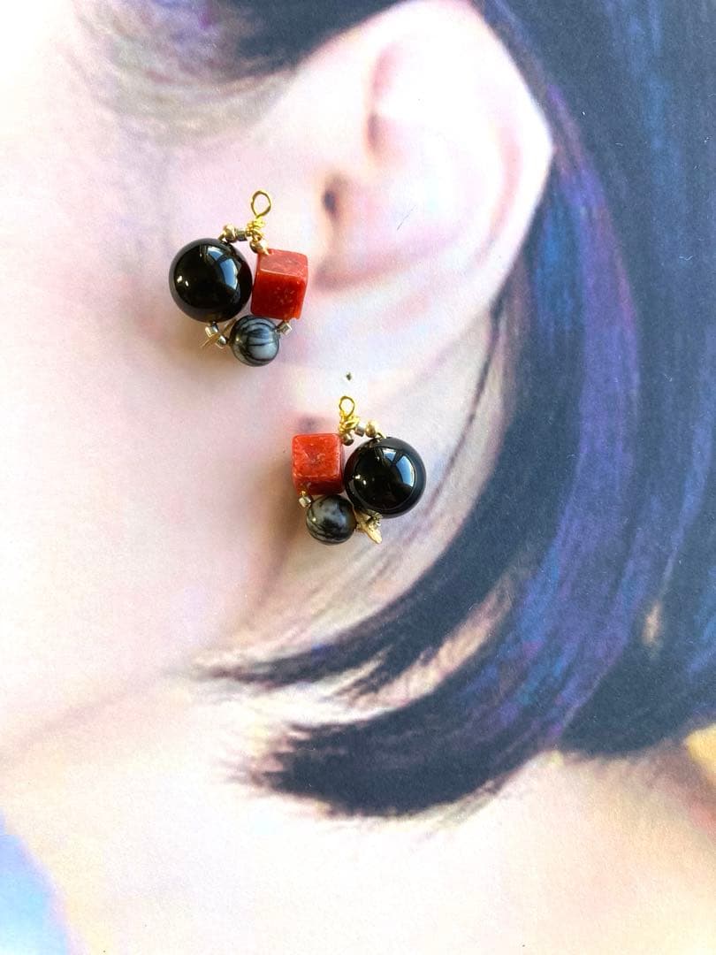 no.0401 イソバナ珊瑚とネットストーン　秋のリース