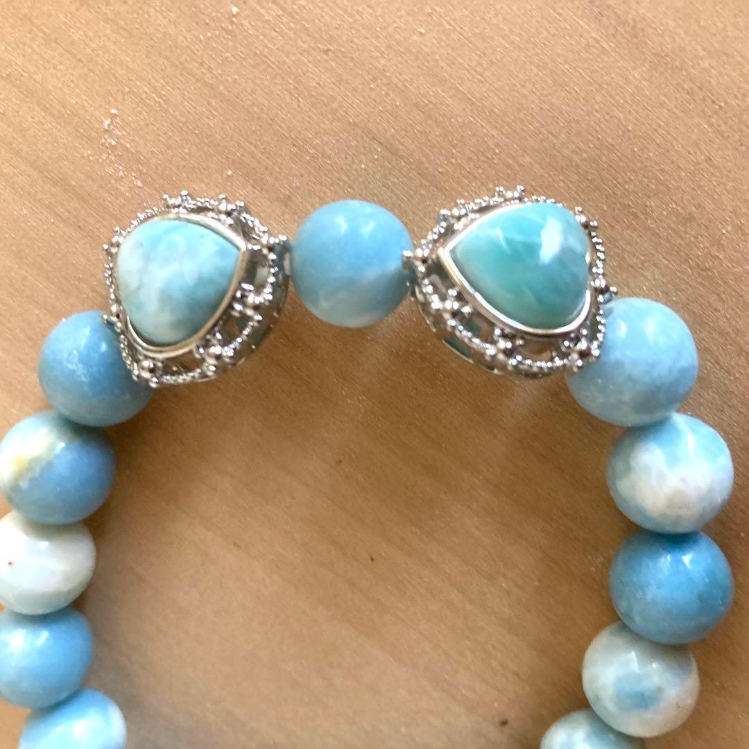 ❤️ Kawaiiハート❤️ブレスレット　ラリマー　⭐️ ☆匿名☆