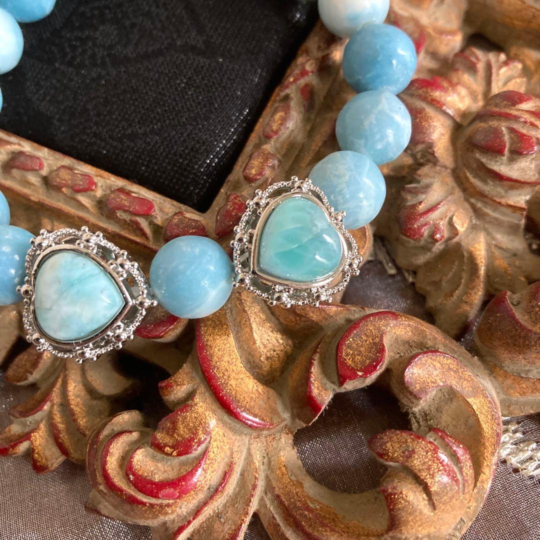 ❤️ Kawaiiハート❤️ブレスレット　ラリマー　⭐️ ☆匿名☆