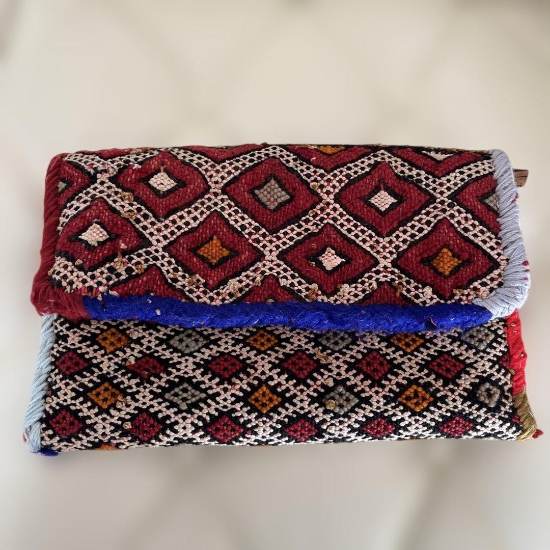 モロッコ　ハンドメイド　クラッチバック