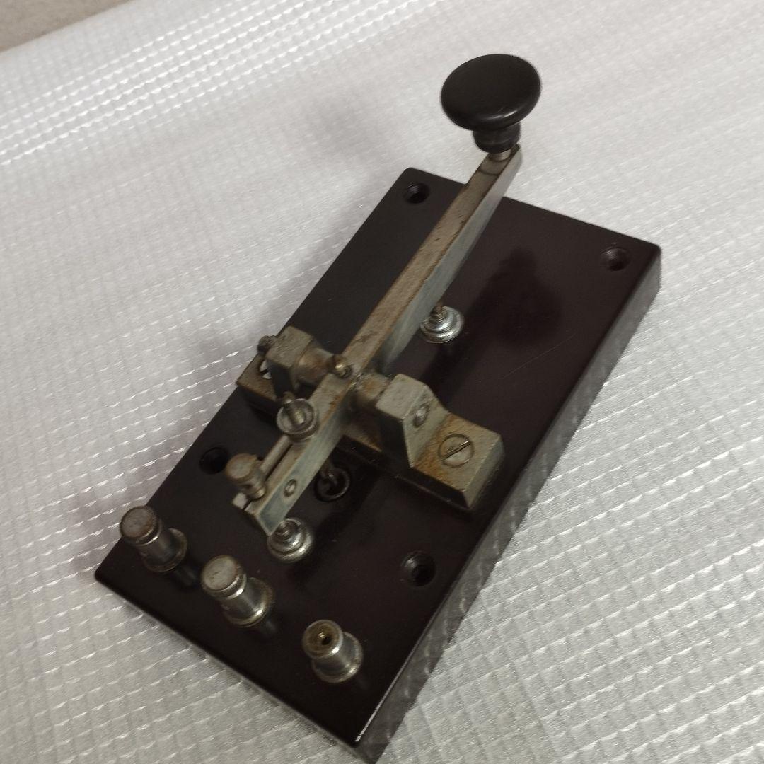 【当時物】電鍵 舞鶴海軍工廠製 モールス信号機　旧日本軍　銘板付き