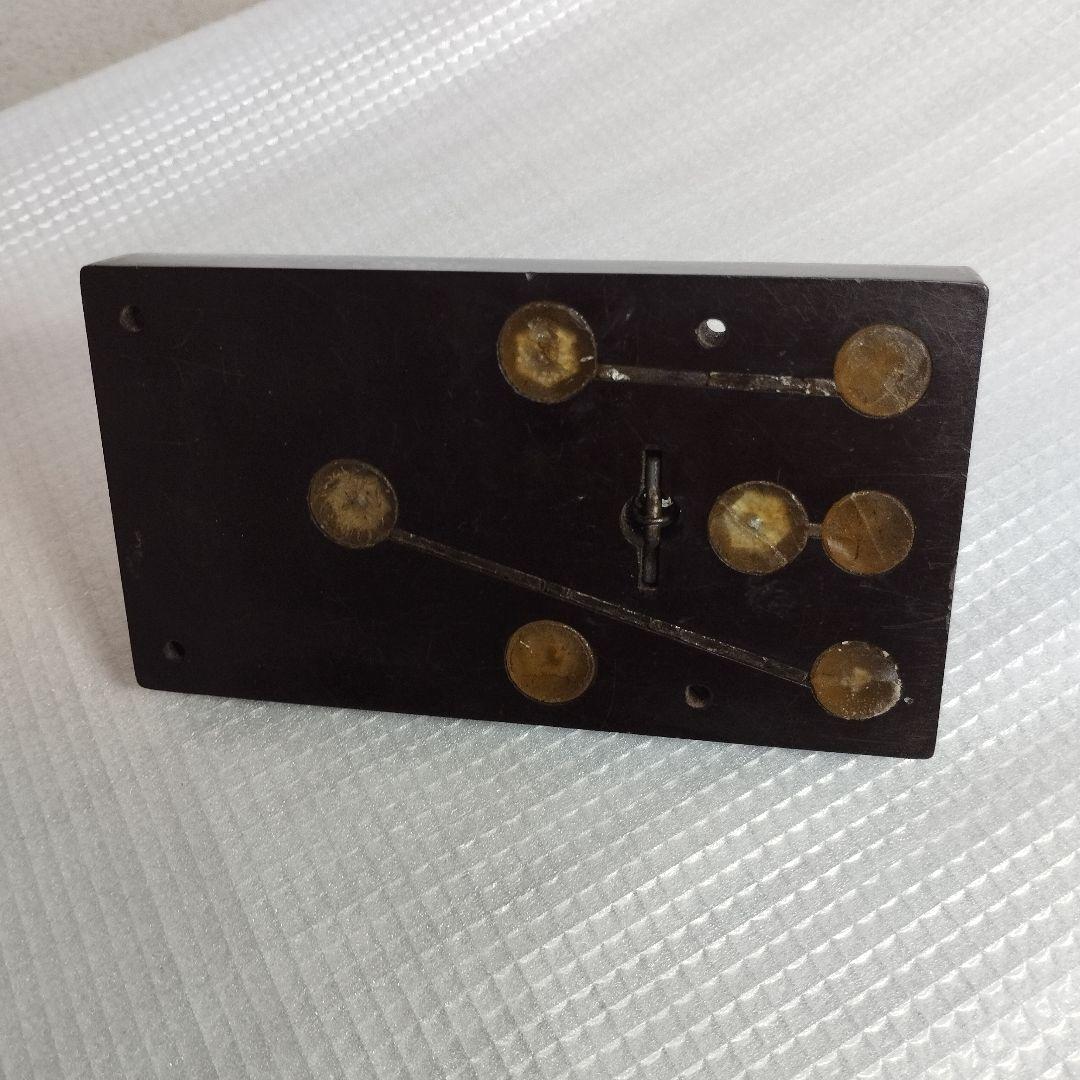 【当時物】電鍵 舞鶴海軍工廠製 モールス信号機　旧日本軍　銘板付き