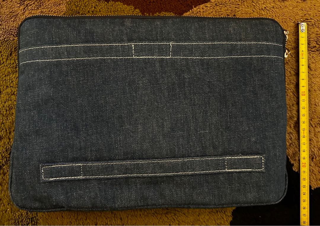 廃番ヘッドポーター　パソコンケース　ジーンズ生地