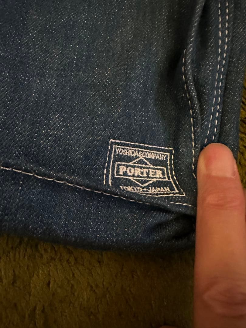 廃番ヘッドポーター　パソコンケース　ジーンズ生地