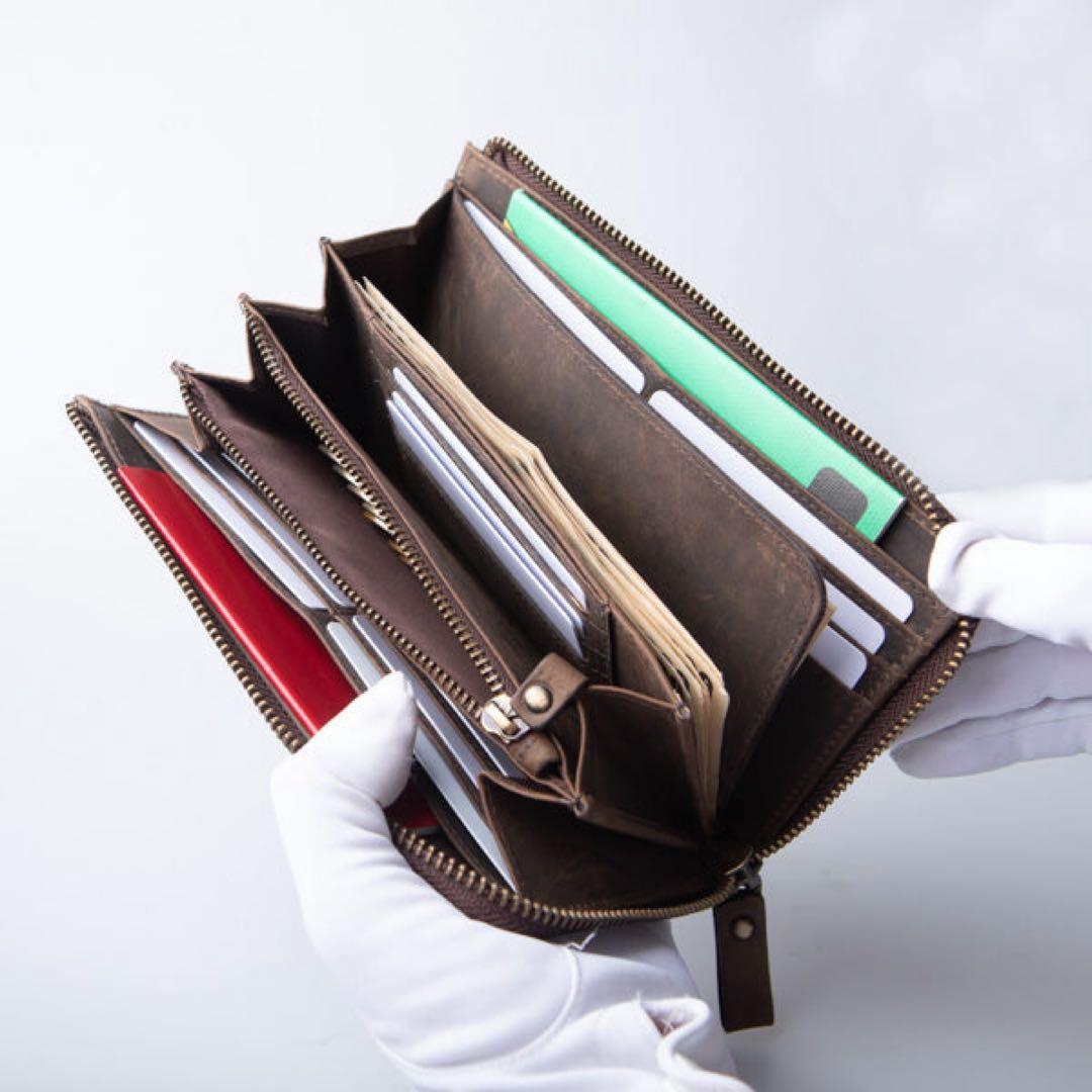 Hallelujah L字ファスナー　レザー長財布　wine ハレルヤレザー