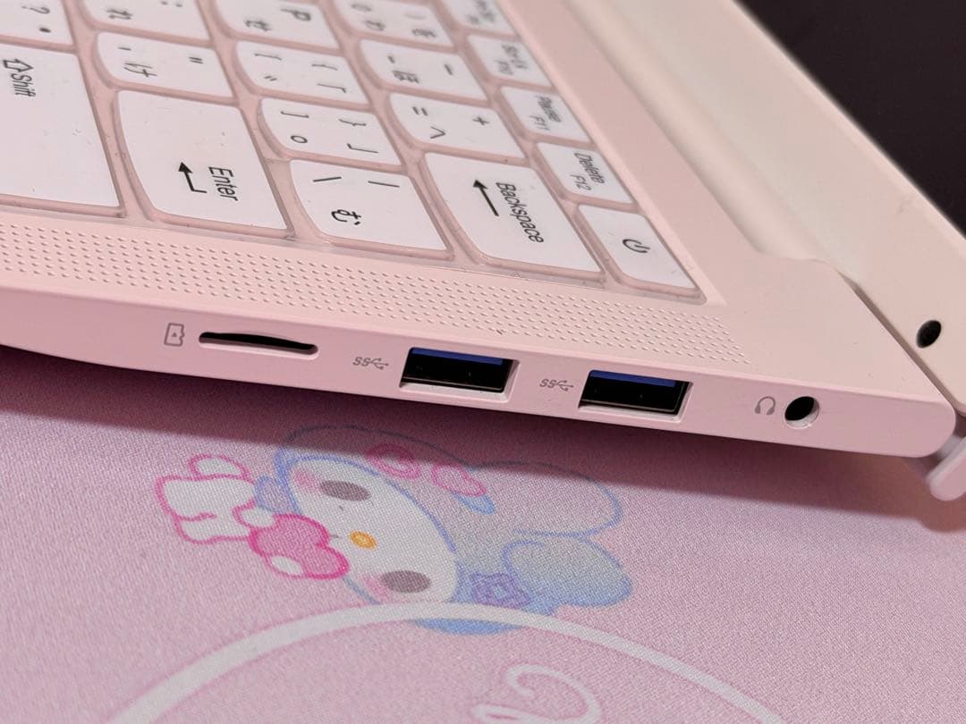 ノートパソコン 14インチ ベビーピンク USBメモリセット