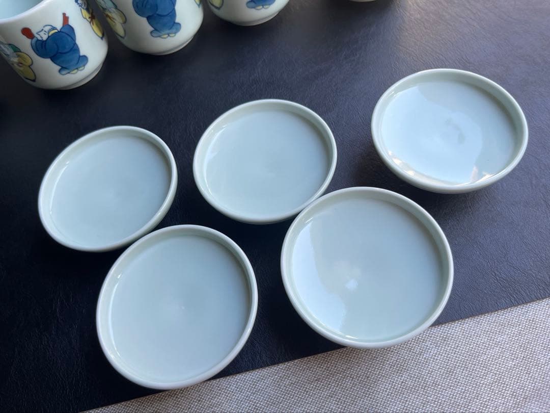 伊万里焼　鍋島焼　隆山　蒸し碗[小] 5点　蕎麦猪口　デザート