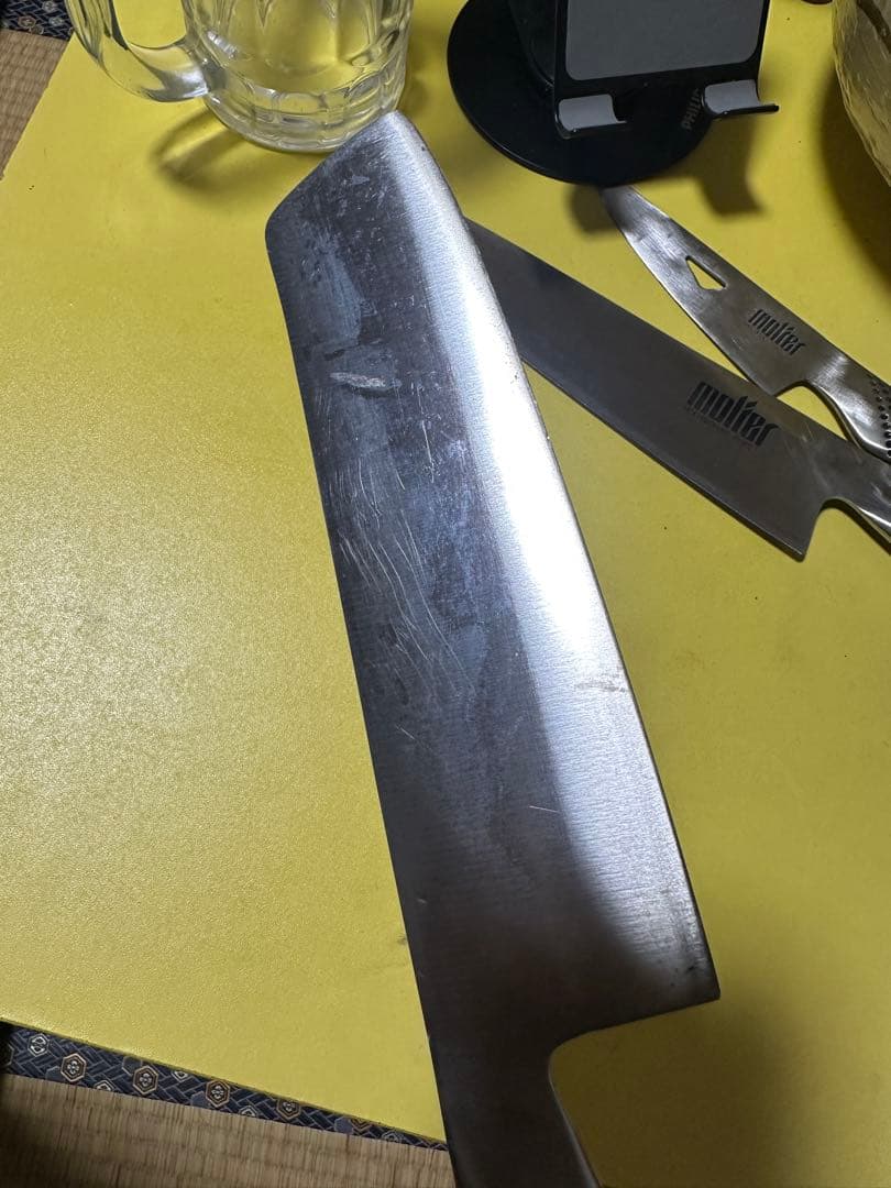 GLOBAL 包丁 3本セット (molfer）はglobalの旧い廃盤品2点