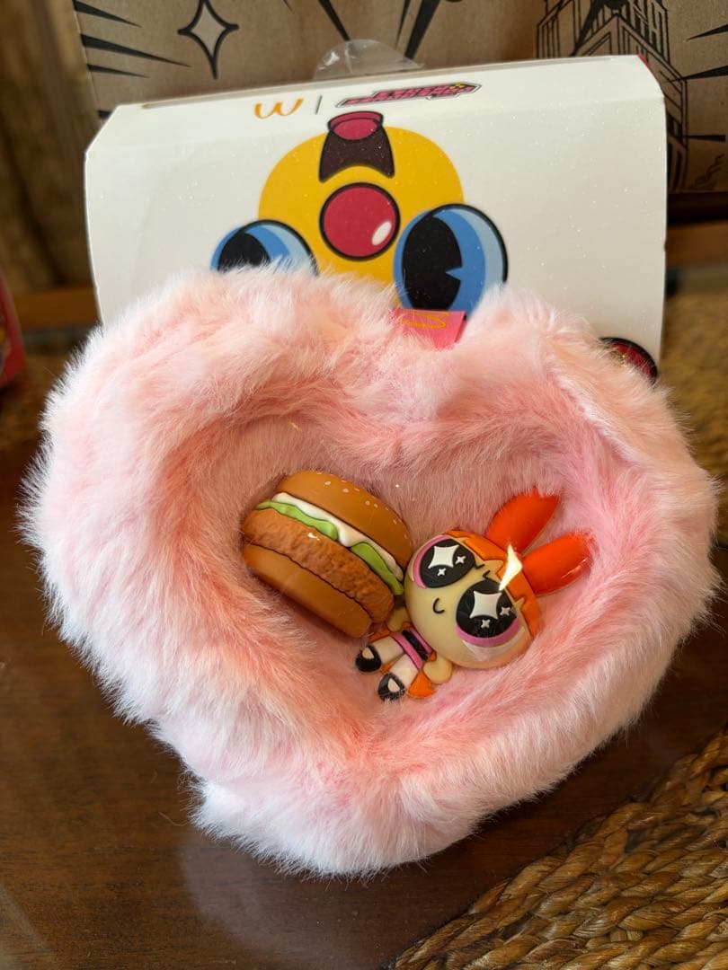 【限定】マクドナルド × パワーパフガールズ モフモフポーチ全3種（限定紙袋付）