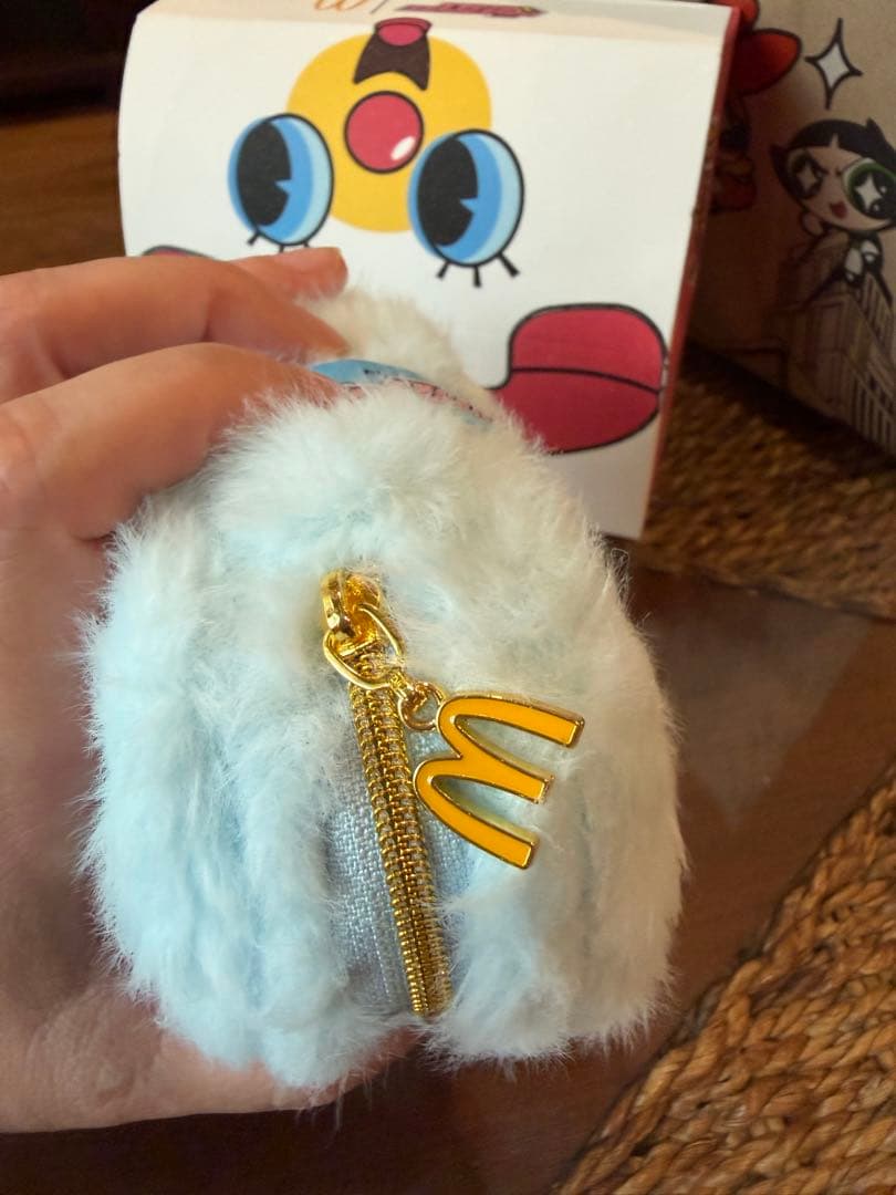 【限定】マクドナルド × パワーパフガールズ モフモフポーチ全3種（限定紙袋付）