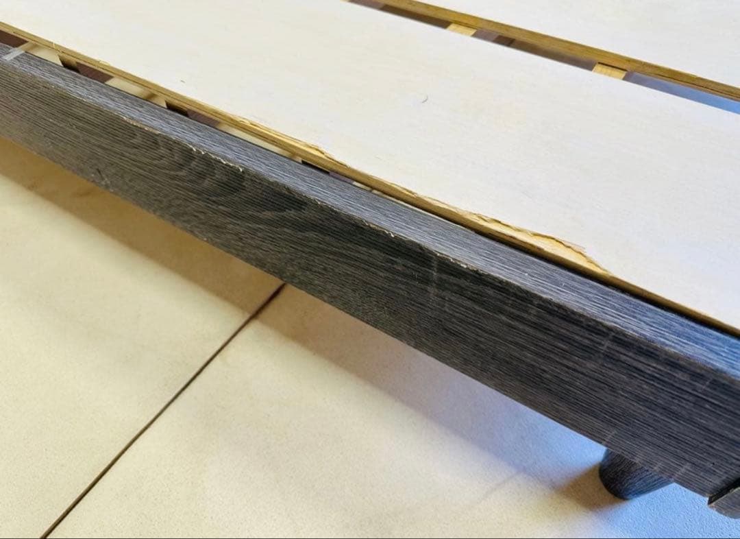 ダブルベッド フレーム付き LEDライト