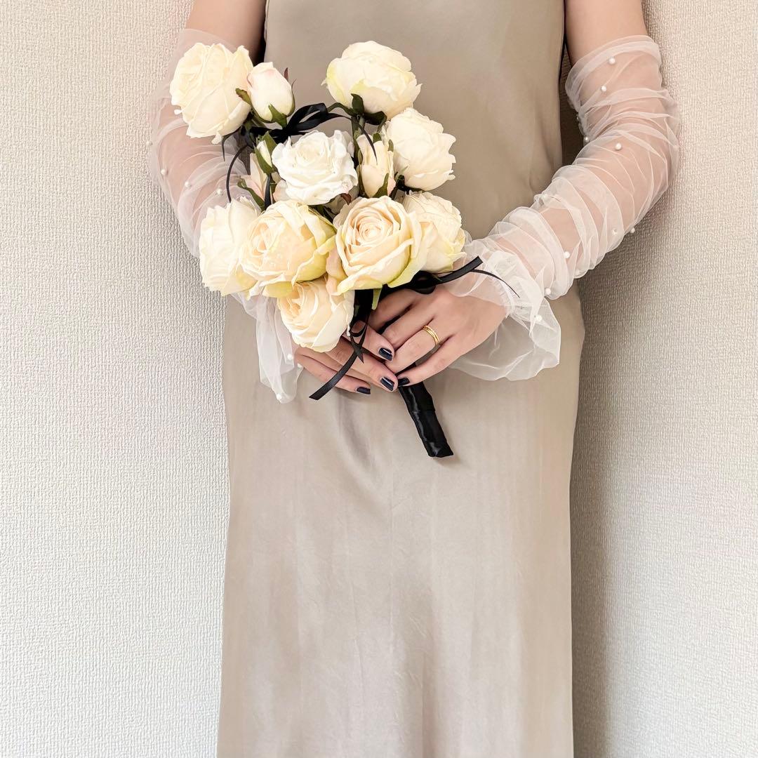 アーティフィシャルフラワー　ウェディング　ブーケ　ブートニア　結婚式　前撮り