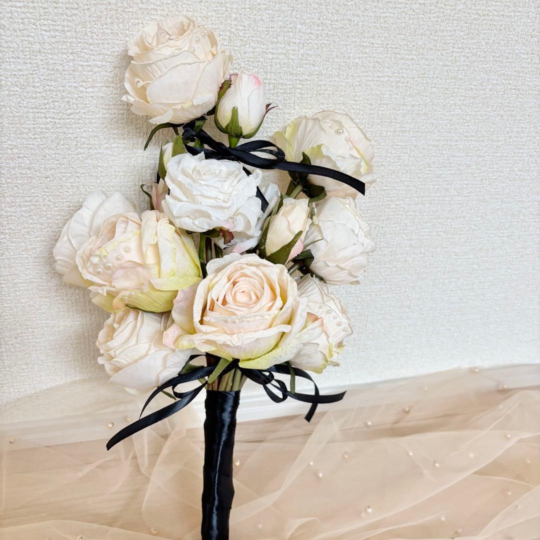 アーティフィシャルフラワー　ウェディング　ブーケ　ブートニア　結婚式　前撮り