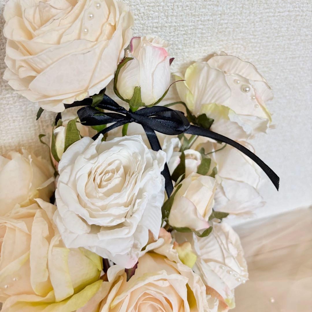 アーティフィシャルフラワー　ウェディング　ブーケ　ブートニア　結婚式　前撮り