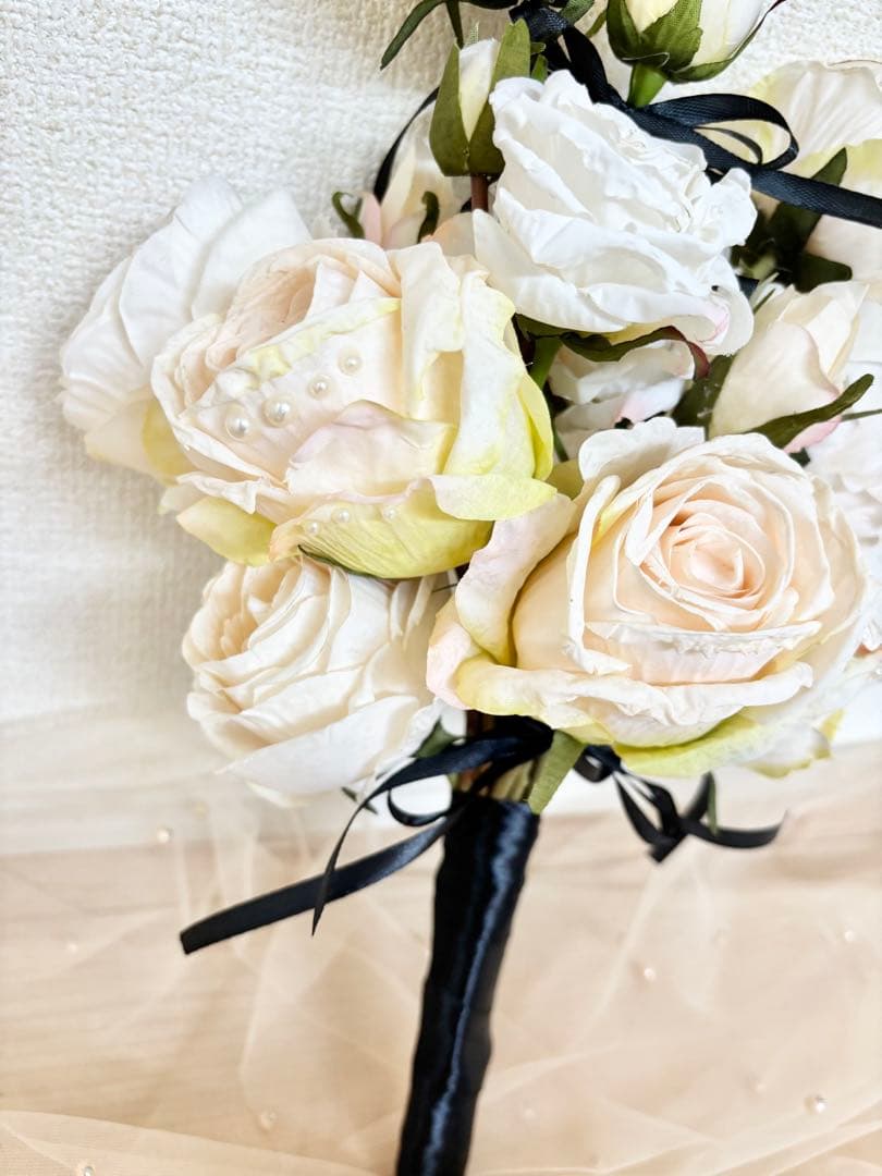 アーティフィシャルフラワー　ウェディング　ブーケ　ブートニア　結婚式　前撮り