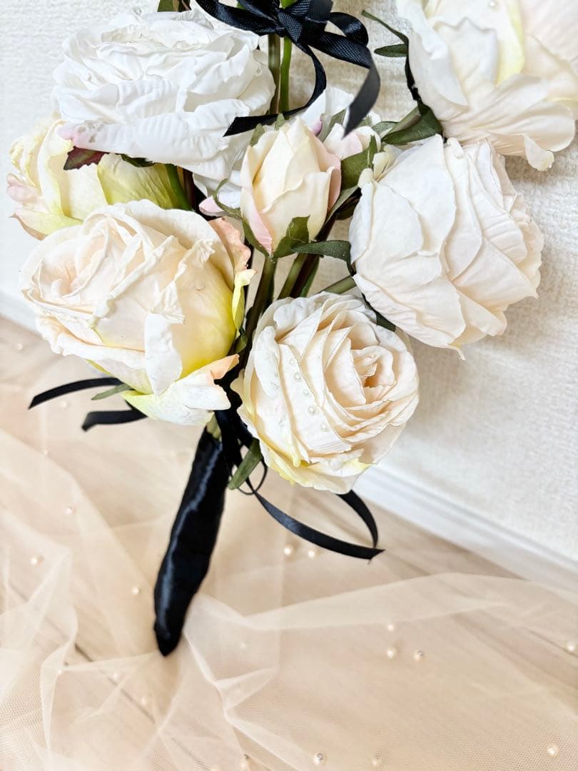 アーティフィシャルフラワー　ウェディング　ブーケ　ブートニア　結婚式　前撮り