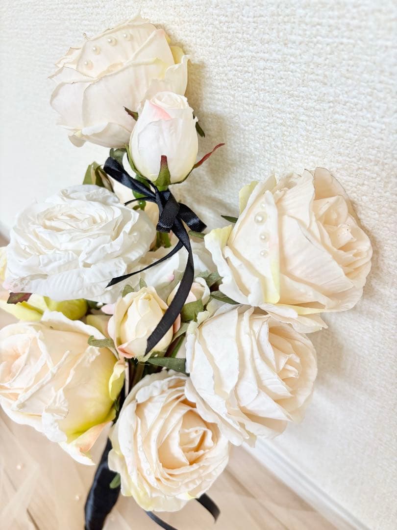 アーティフィシャルフラワー　ウェディング　ブーケ　ブートニア　結婚式　前撮り