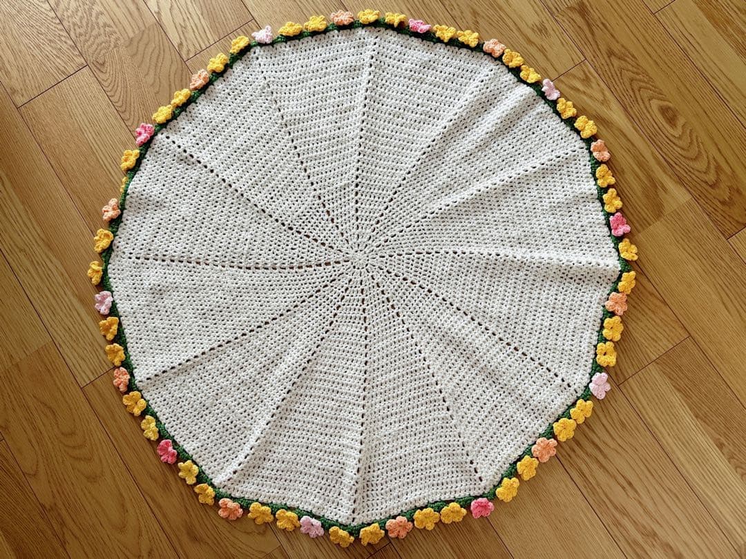 花束ブランケットイエロー枯れない花tsumugiさん95cmハンドメイド紐付き