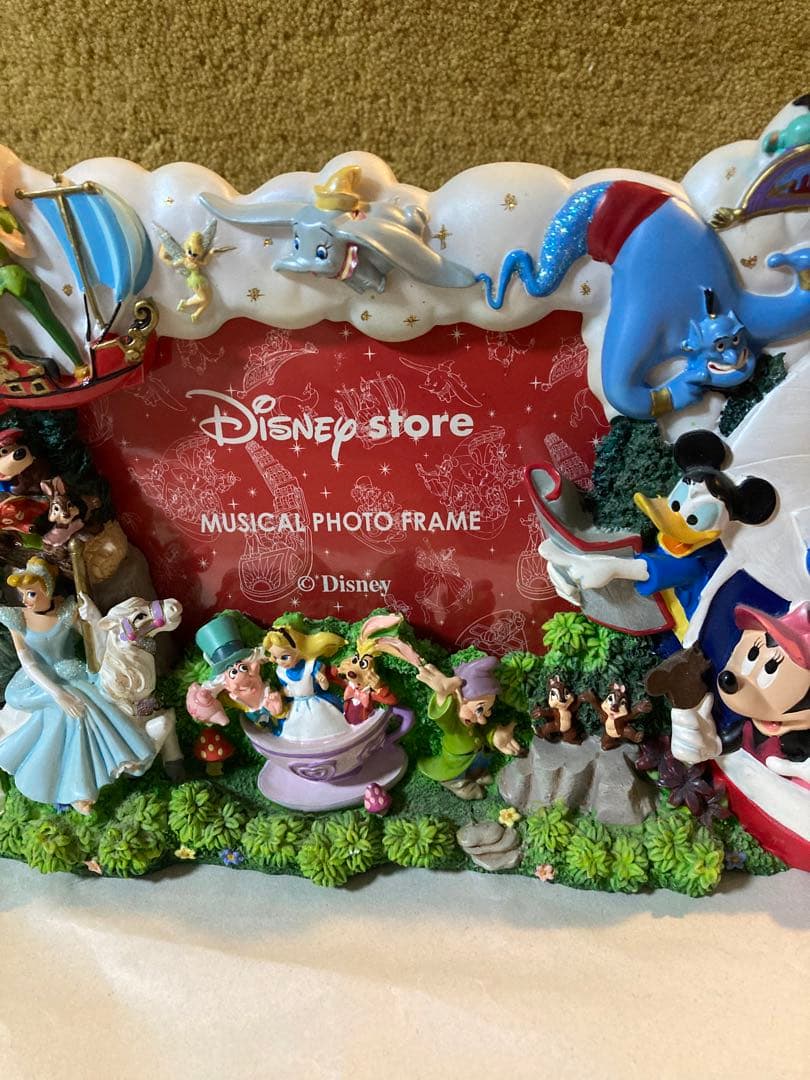 ディズニーストア 00年代〜 ミュージカルフォトフレーム 陶器 写真立て
