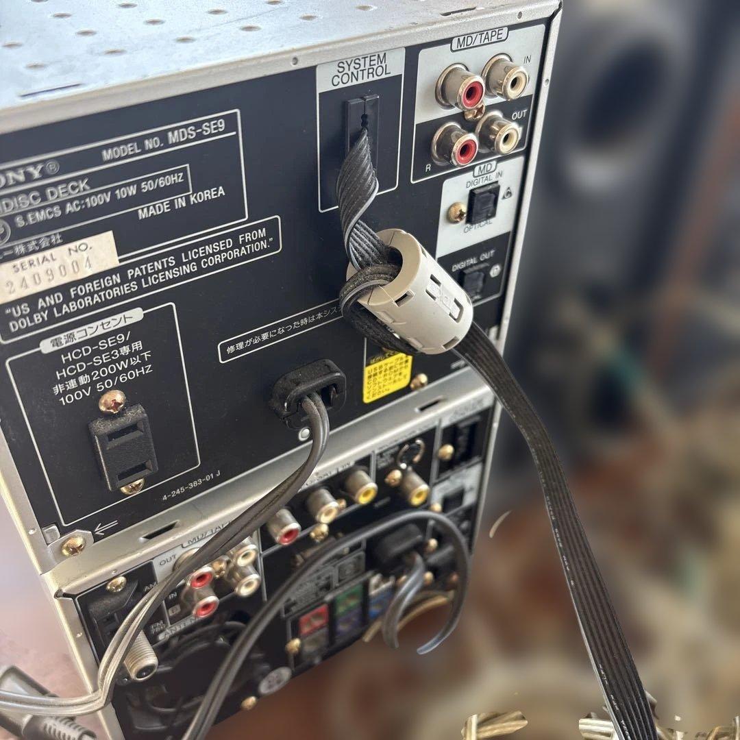 SONY　ソニー　ミニディスクカセットデッキ　MDS-SE9