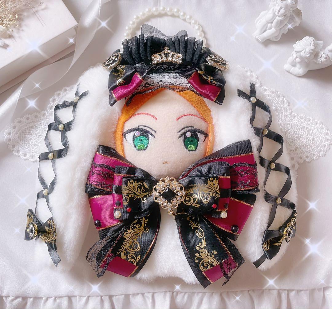 NO.176 ワインレッド×ブラック 白ウサギ あんスタ 新衣装 ぬい服16cm