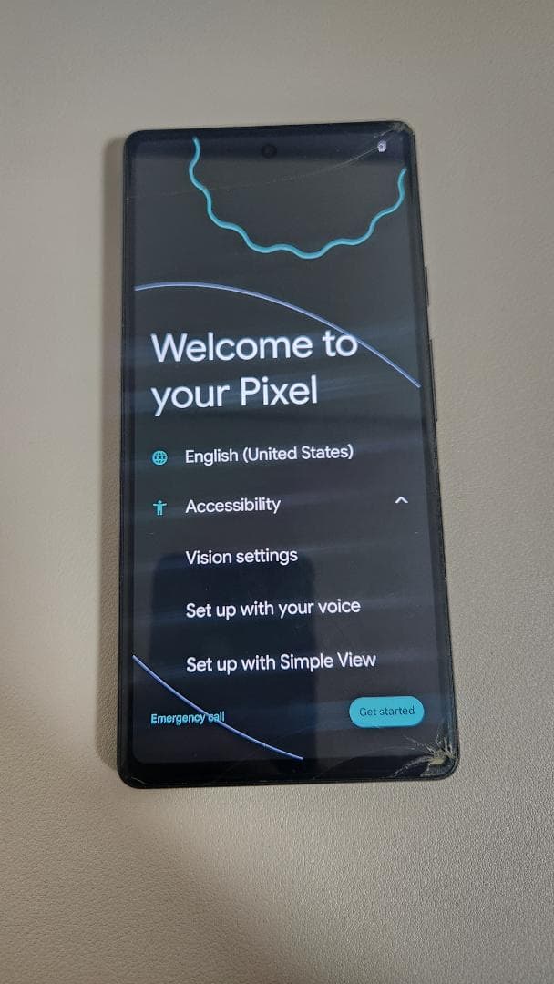 Pixel6a セージ 画面割れジャンク
