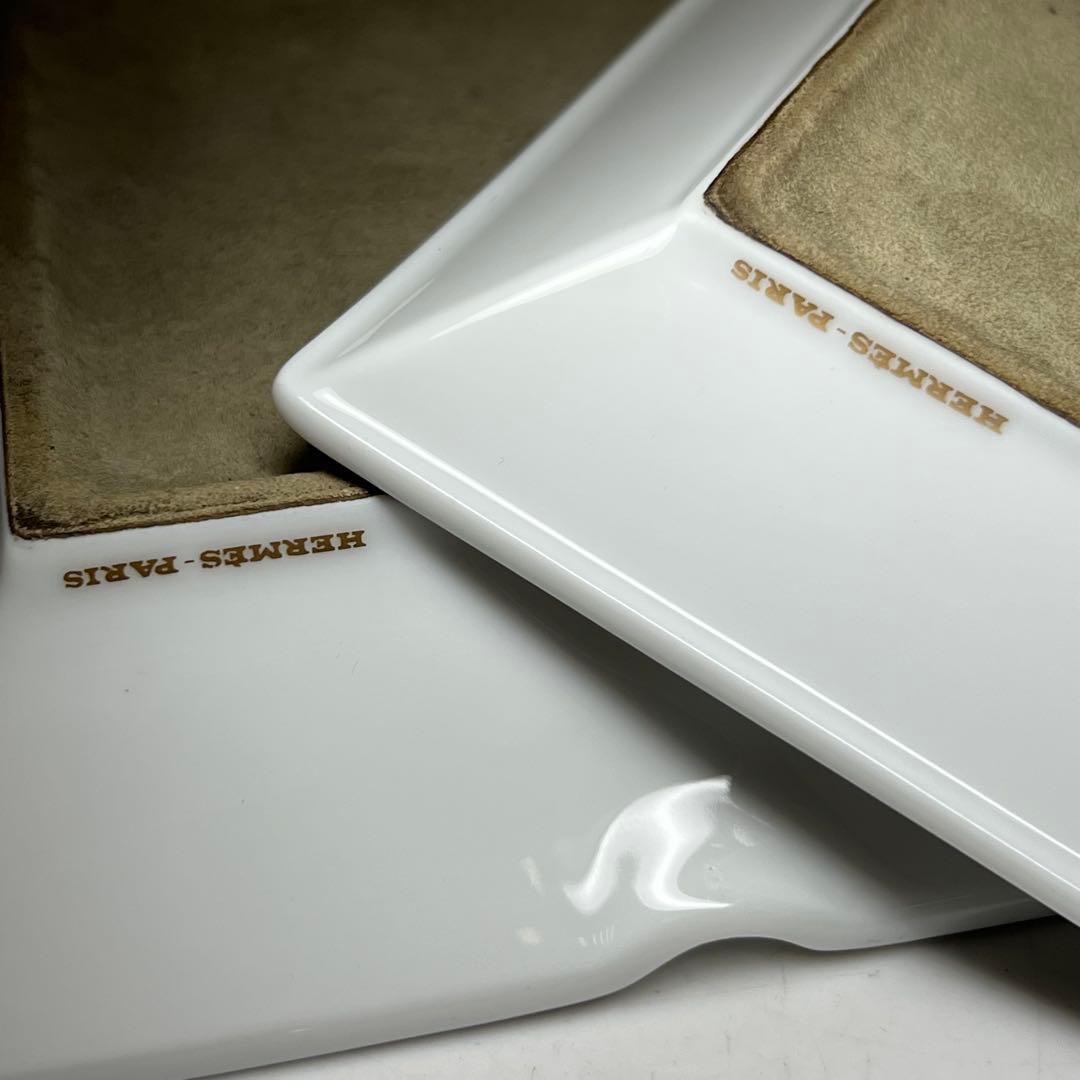 エルメス シューヌダンク アシュトレイ、スクエアプレート 東キ8-0315①