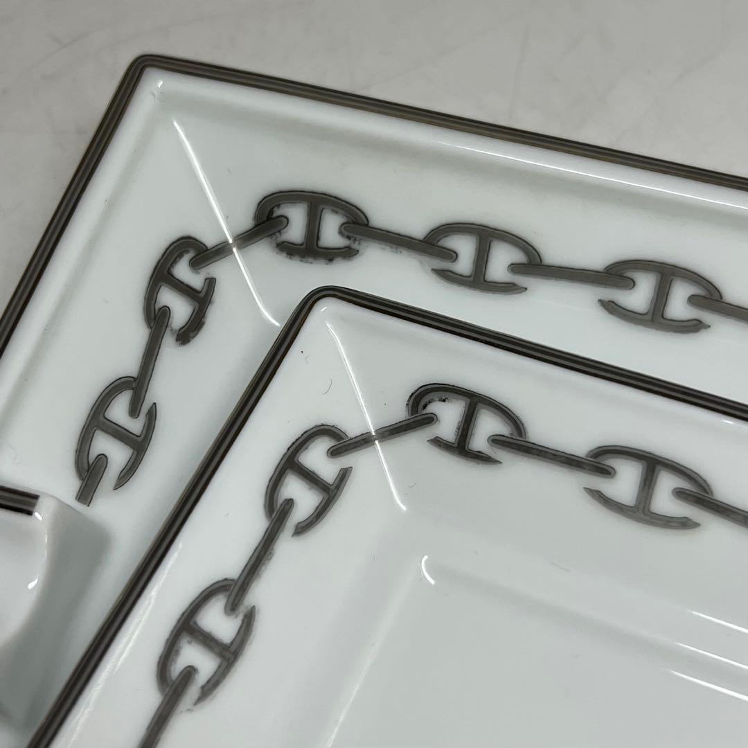 エルメス シューヌダンク アシュトレイ、スクエアプレート 東キ8-0315①