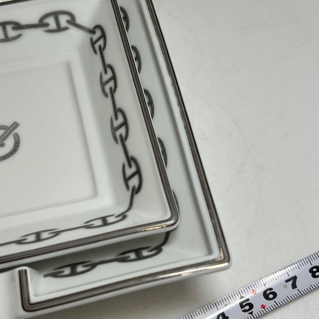 エルメス シューヌダンク アシュトレイ、スクエアプレート 東キ8-0315①
