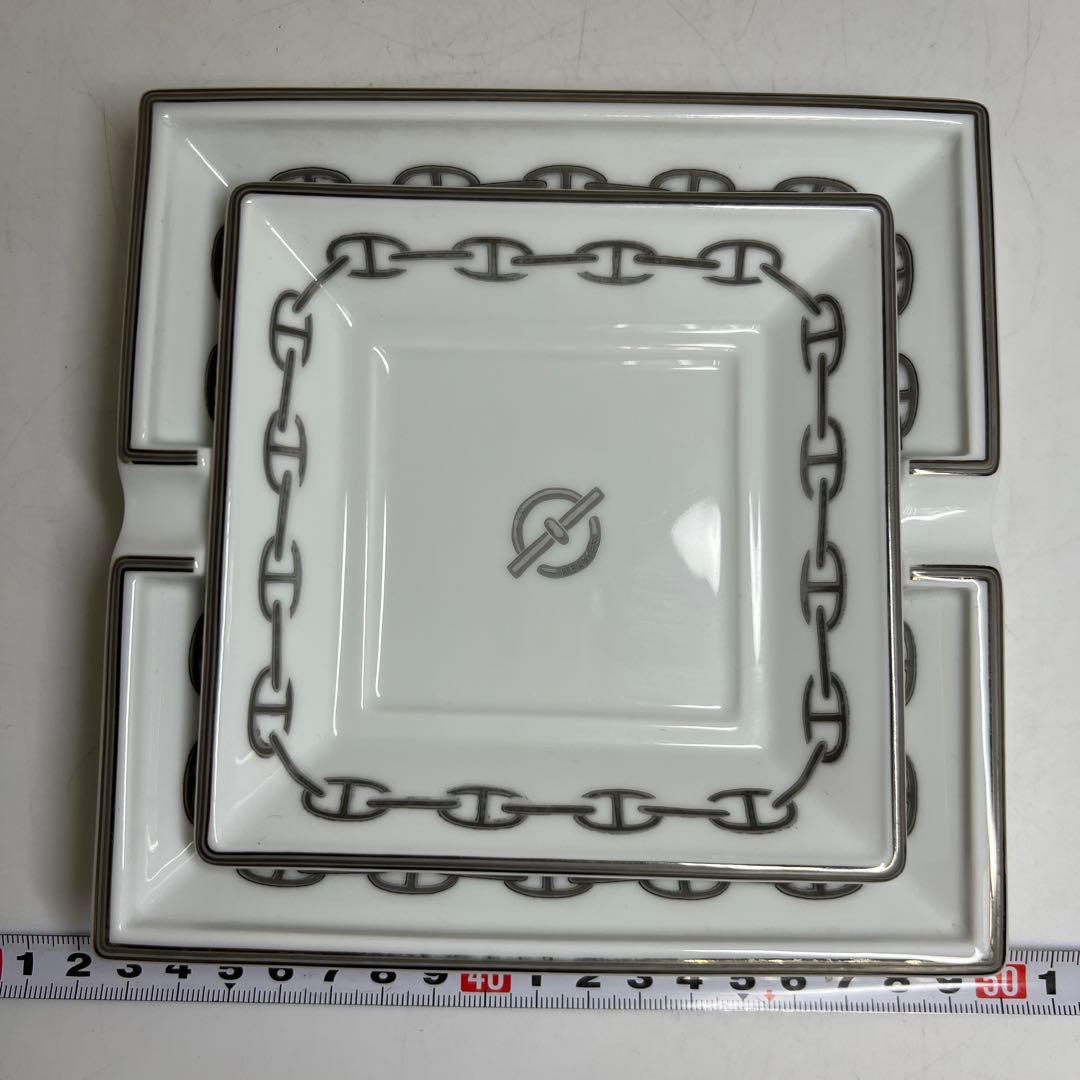 エルメス シューヌダンク アシュトレイ、スクエアプレート 東キ8-0315①