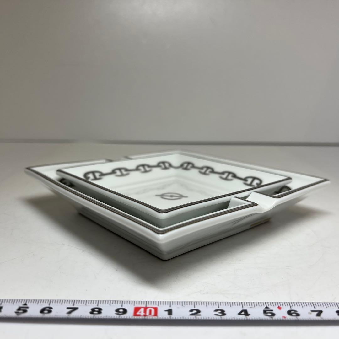エルメス シューヌダンク アシュトレイ、スクエアプレート 東キ8-0315①