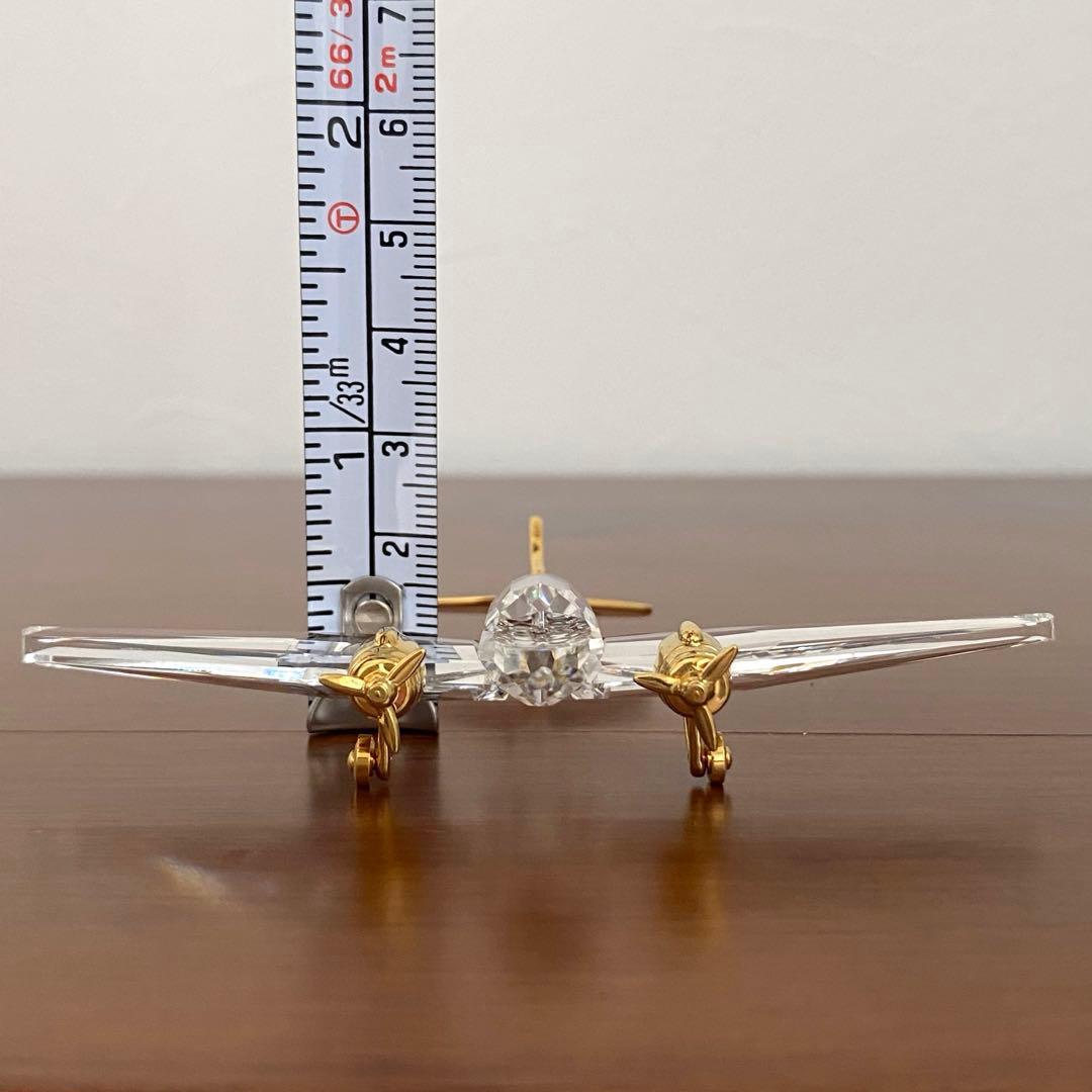 SWAROVSKI スワロフスキー クリスタル 飛行機 置物